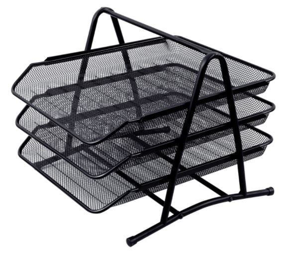 Metal desk organiser horizontal